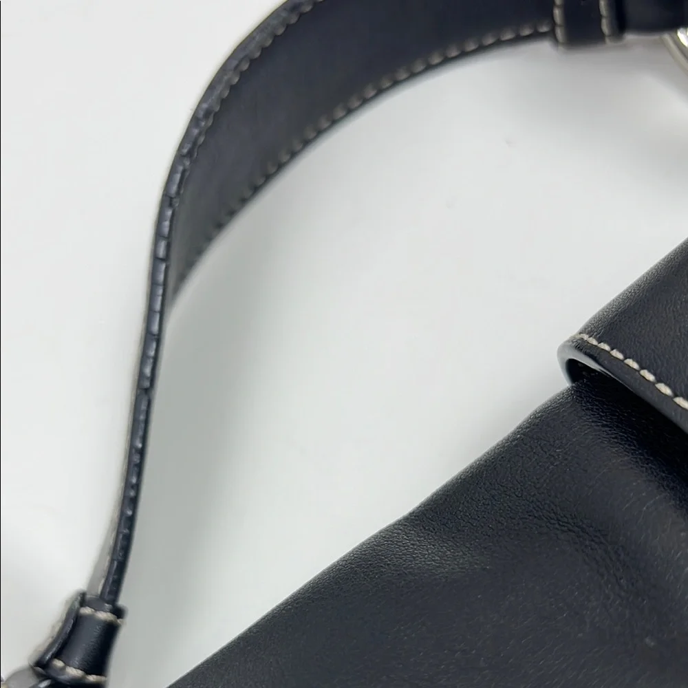 Coach Y2K Soho Buttery Soft Double Pocket Buckle Hobo Shoulder Bag Black 3653 - Picture 13 of 15